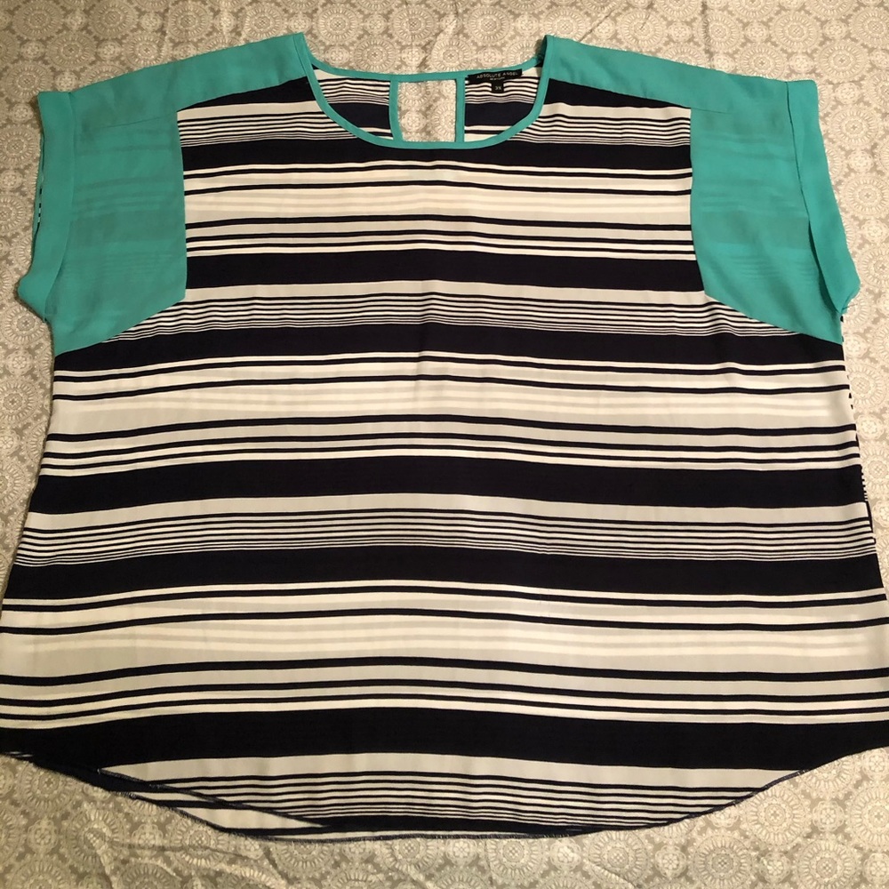Sheer blouse top